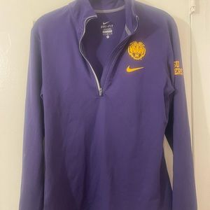 LSU Nike Dri-fit Half Zip